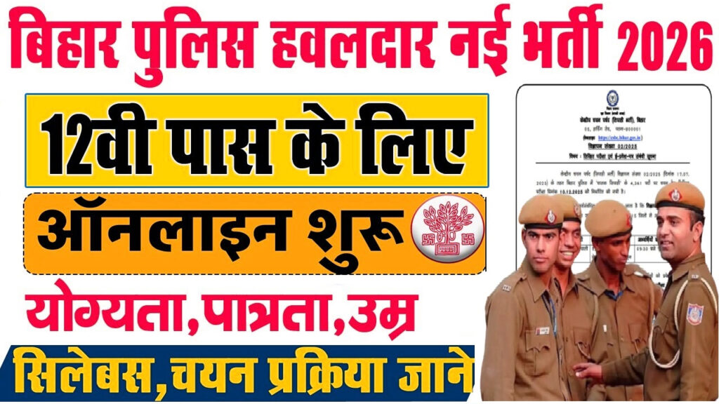 BPSSC Bihar Home Guard Havildar Clerk Recruitment 2026