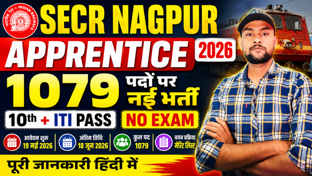 Railway SECR Nagpur Apprentices Recruitment 2026 ChatGPT Image May 19 2026 12 41 12 PM