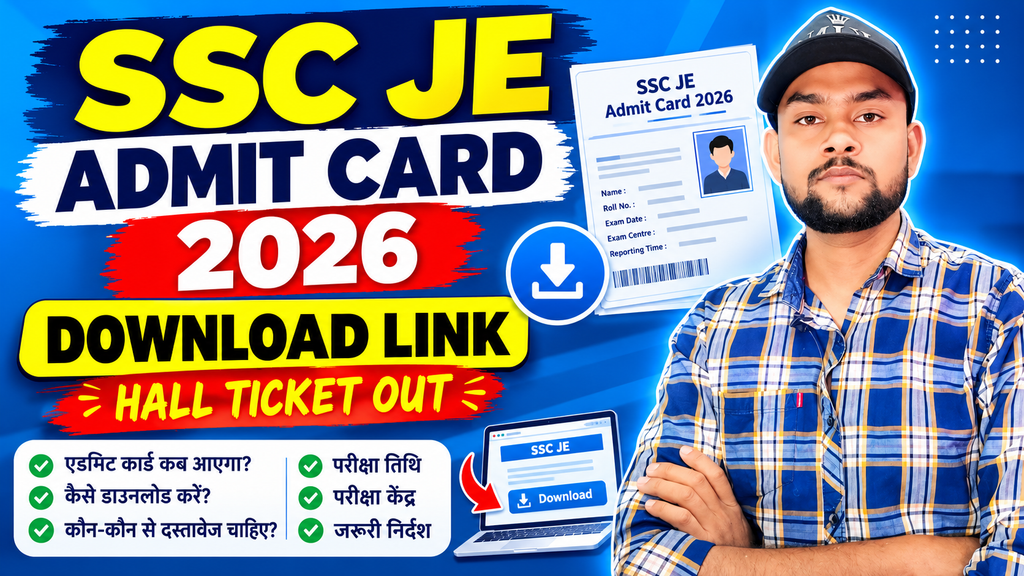 SSC JE Admit Card 2026 Download Guide